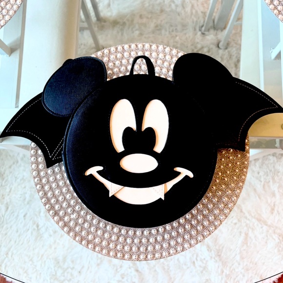 Disney Handbags - 🖤 MICKEY VAMPIRE BAT Disney Backpack Purse Bag Glow In the Dark Loungefly NEW